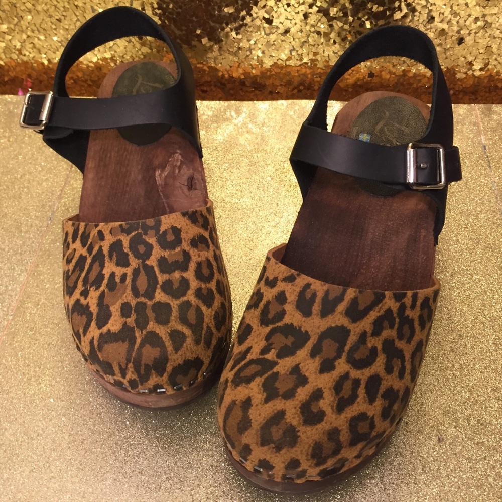 Lotta from Stockholm Leopard Print Clog
